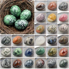 Wholesale Lot Natural Crystal Gemstone EGG 35x45mm
