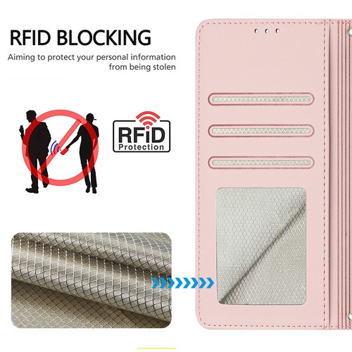 For T-Mobile Revvl 7 Pro Cute Pattern RFID Blocking Slots Crossbody Wallet Case - Picture 52 of 85