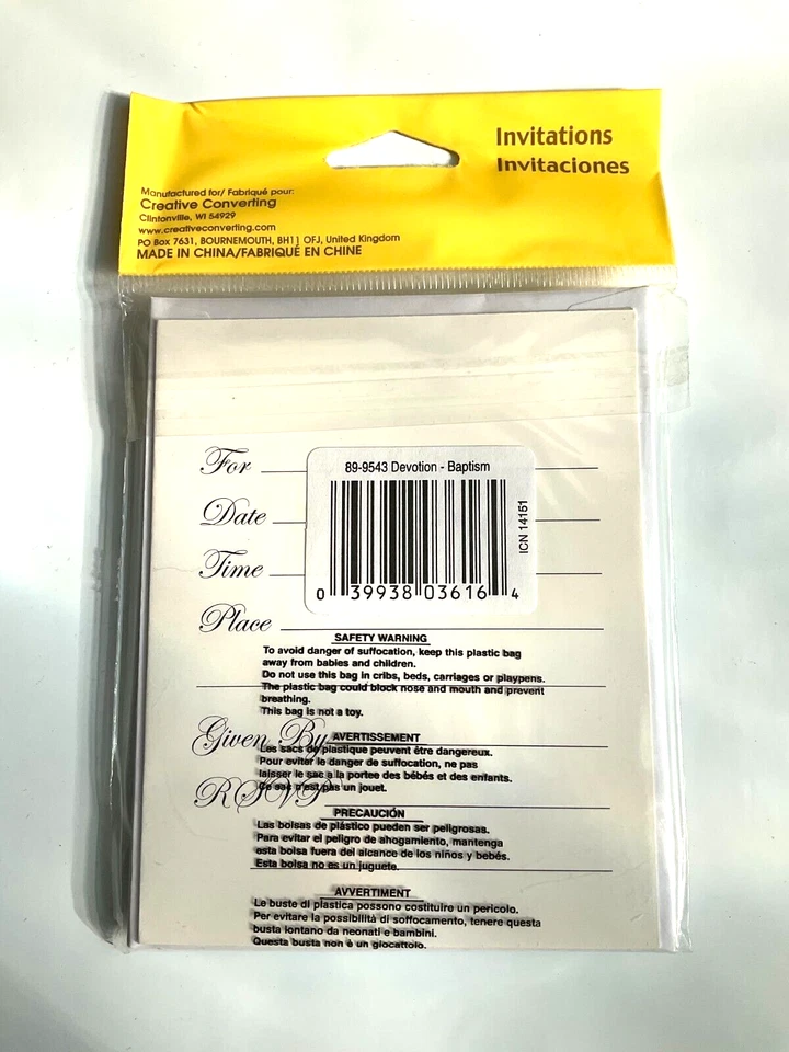 Baptism Invitations Cross Invitations Religious Invites Favor Party Decoration 8 - Image 2 of 2