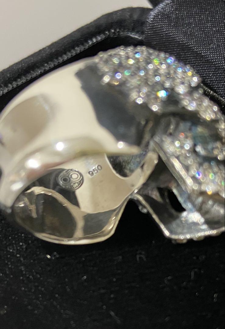 Number (N)ine Magical Design Skull Ring Silver 950 Zirconia Number (N)ine Magical Design Skull Ring Silver 950 Zirconia