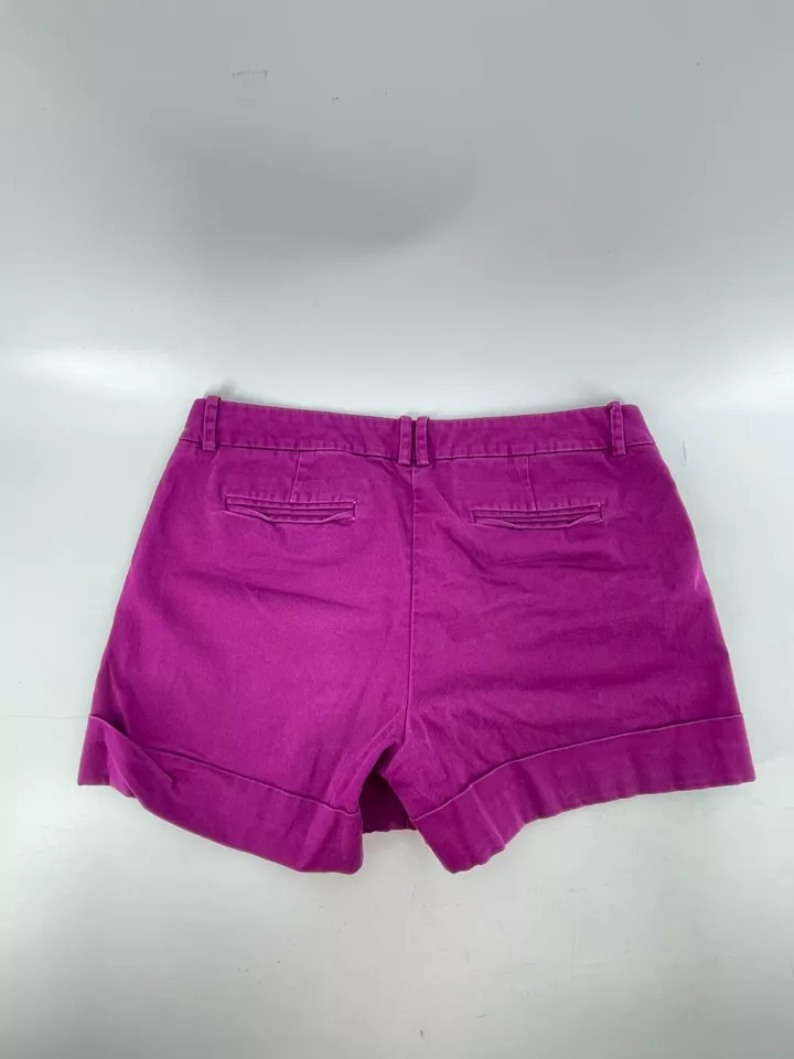 Mossimo Women's Fuchsia Purple Flat Front Casual Chino Shorts Size 4 Fit 3 - Image 3 of 4