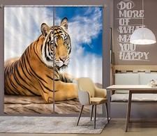 3D Tiger Sky Clouds ZHUA779 Photo Curtain Window Blockout Fabric Amy 2023