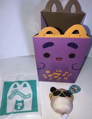 Squishmallow McDonalds Exclusive Happy Meal Prince the Pug Plush