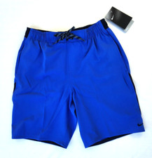 Nike Men's Repel Swimming Shorts Trunks Water Repellent Color Block Blue New M
