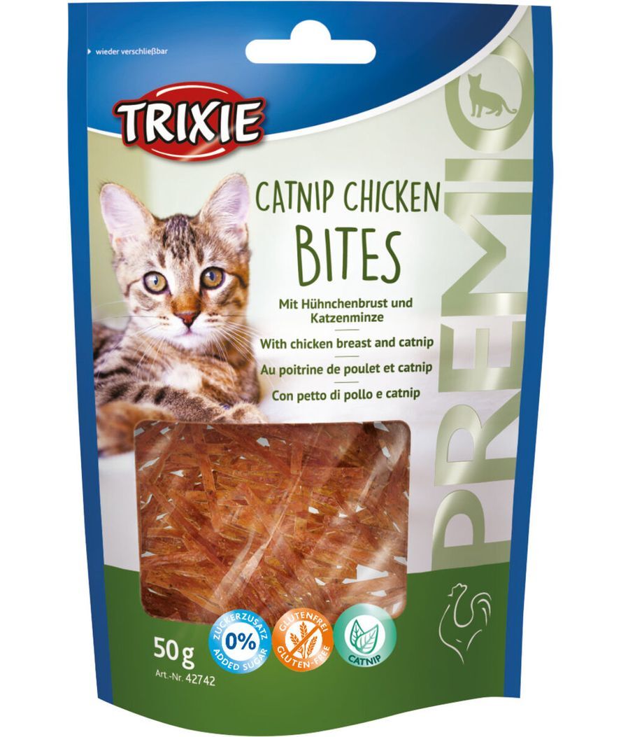 Premio catnip chicken bites, 50gr. Offerta Multipack 6 Conf. Trixie