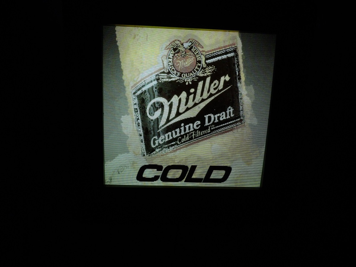 Vintage 1991 Miller Genuine Draft Beer MGD Lighted Motion