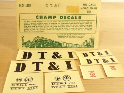 Champ Decals HO HN-155 D. T. & I.