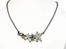 Kirks Folly Twinkle Twinkle Star Necklace Necklace   silvertone