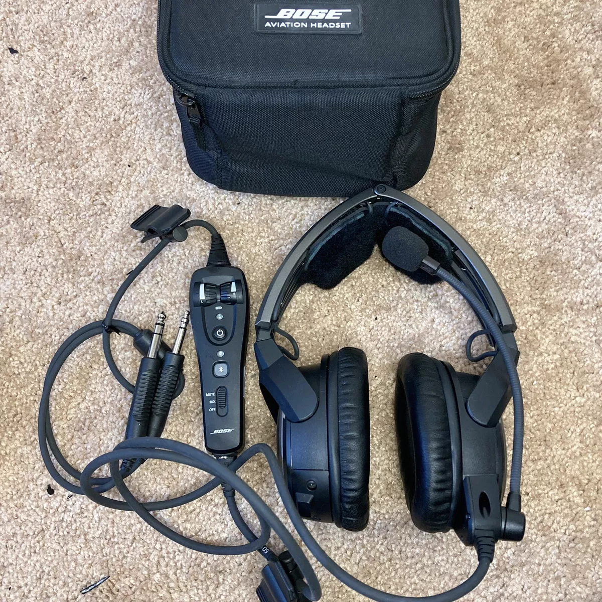 Bose A20 ANR Aviation Headset Dual GA Plug With Bluetooth