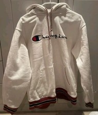 SS15 Supreme X Champion Kapuzenpulli Weiß Kapuze L Groß / Größe M Selten