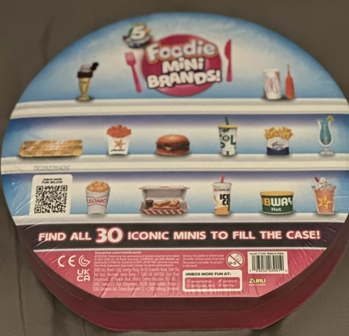 Foodie Mini Brands Collectors Case with 5 Exclusive Minis by ZURU Novelty &  Gag Toy for Ages 3-99 