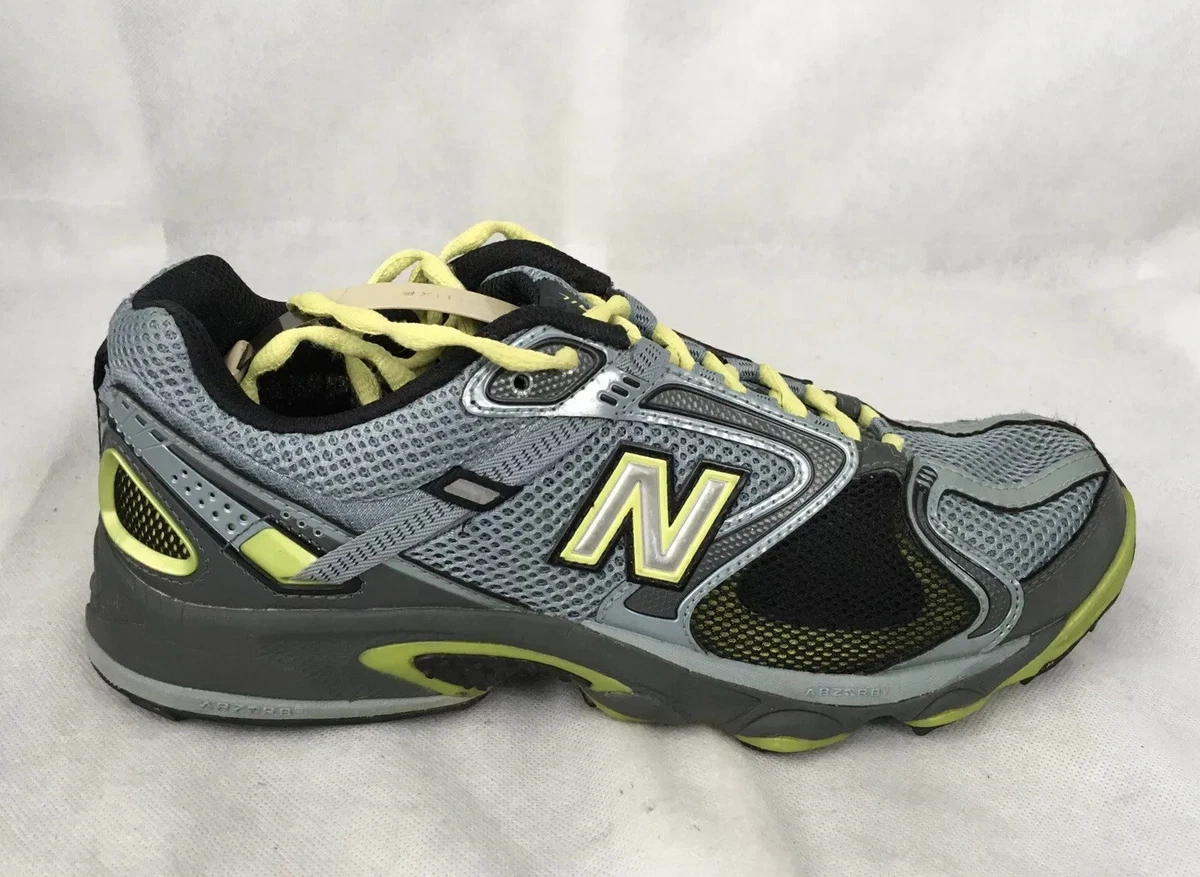 New Balance 875 Trail Running Shoes Gray Black Yellow Women s Size 8.5 B