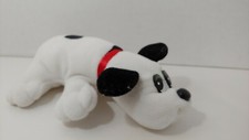Tonka 1986 vintage Pound Puppies small plush black white dog spotted Dalmatian
