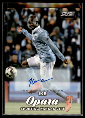 2017 Topps Stadium Club MLS Soccer AUTO #17 Ike Opara - Sporting Kansas City