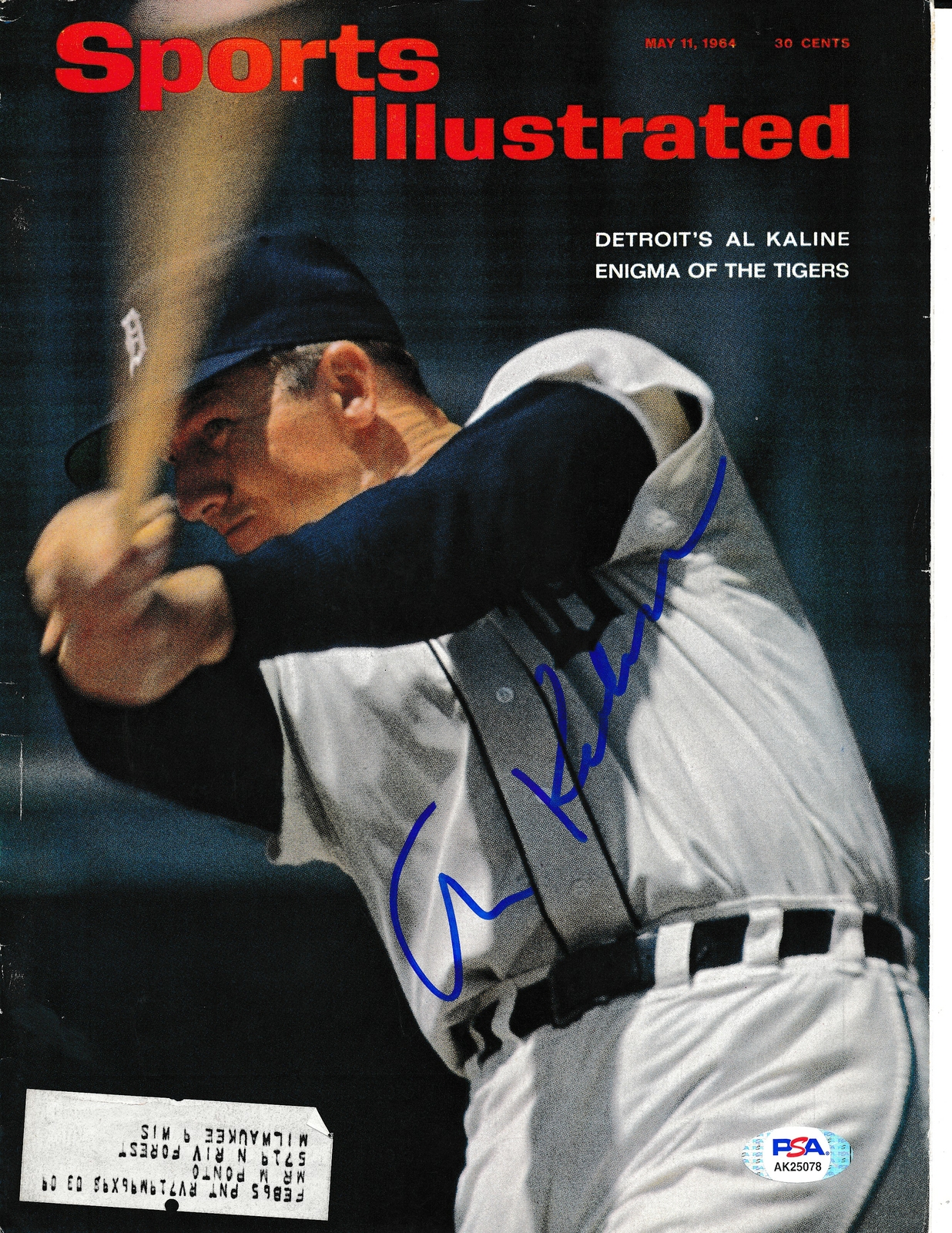 Al Kaline Signed Sports Manufacturer direct delivery