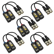 8Mp 4K Hd Bnc Passive Video Balun Transceiver For Cctv Cameras 5 Pairs