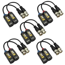 8Mp 4K Hd Bnc Passive Video Balun Transceiver For Cctv Cameras 5 Pairs