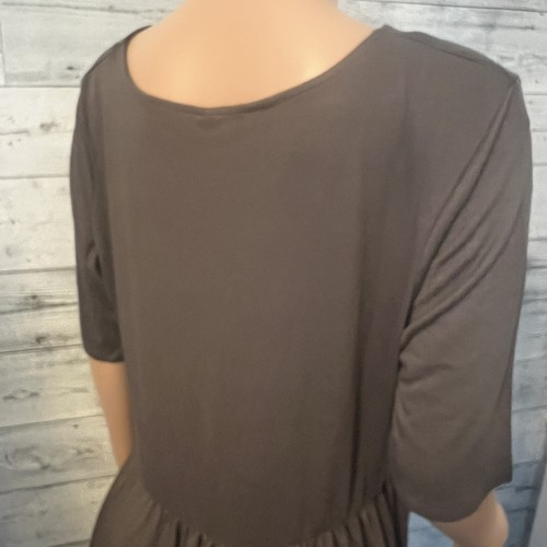Zenana Outfitters Gray Dress In Size 1X By Nadine West NWT Short Sleeve - Picture 18 of 20