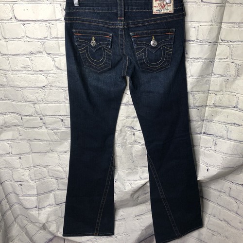 Jeans True Religion Joey Big T svasati denim blu lavaggio scuro taglia 26 - Foto 2 di 9