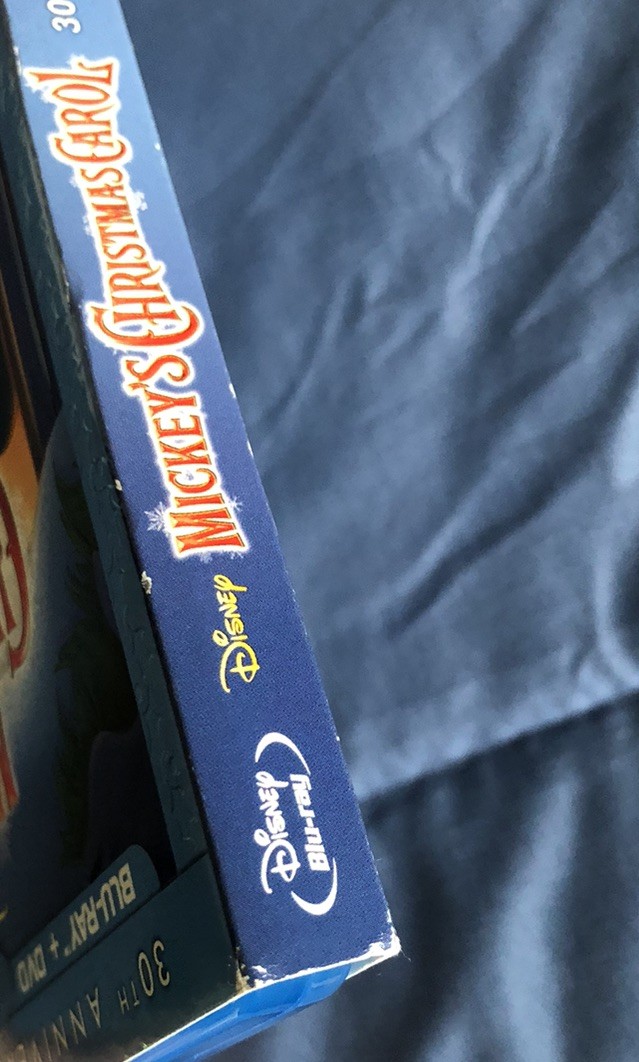 Mickeys Christmas Carol 30th Anniversary Edition Disney Blu Ray DVD w/Slip Cover
