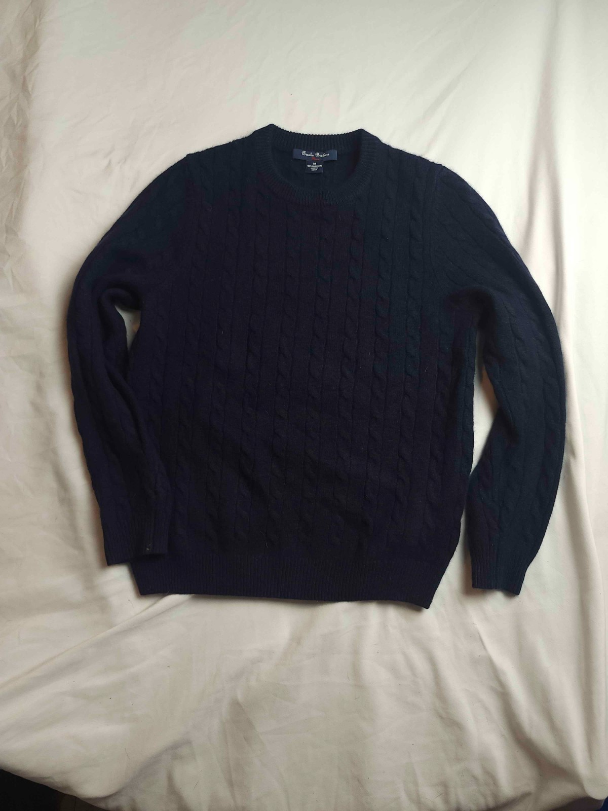 Brooks Brothers Sweater Mens M Fleece Cashmere Quiet Luxury Old Money Classic