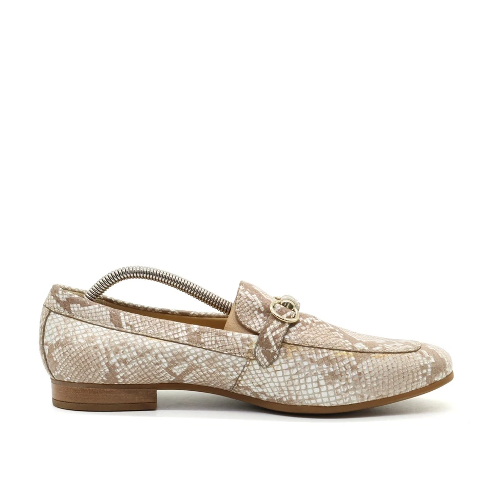Geox Damen loafer EU 40 python beige braun synthetik respira klassisch - Bild 2 von 4