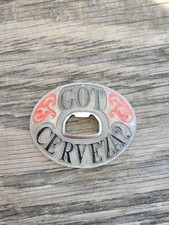 Got Cerveza Beer Bottle Opener Belt Buckle - made in USA