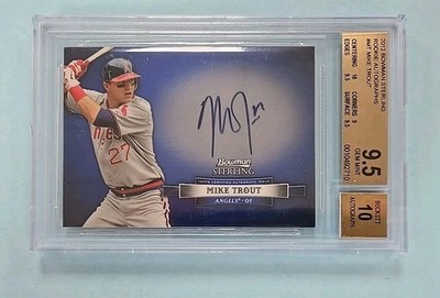 2012 Bowman Sterling Mike Trout Auto Rookie Revelation Card BGS