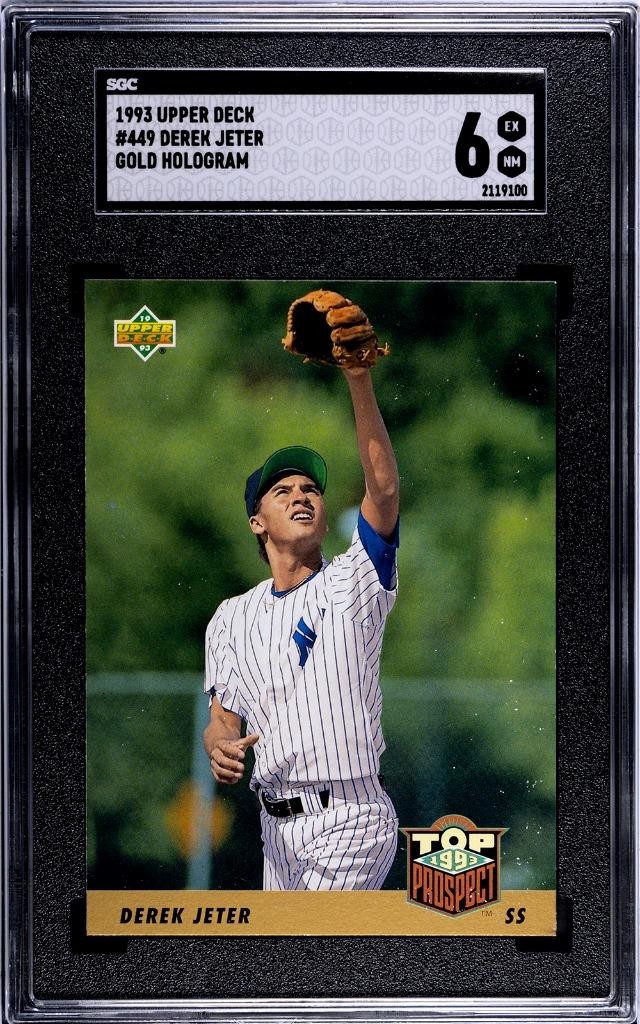 1993 Upper Deck - Derek Jeter #449 Gold Hologram (RC) for sale