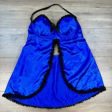 Frederick's Of Hollywood Open Front Flyaway Underwire Babydoll Lingerie Women L