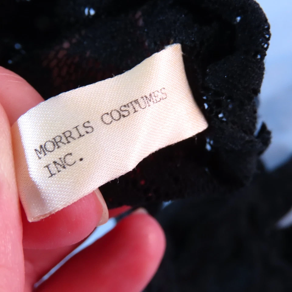 GUANTES MORRIS DE ENCAJE NEGRO de colección elásticos de nailon de malla floral de encaje TALLA ÚNICA 6-7-8 Foto 2 de 4