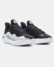 Under Armour Curry 11 CM Boys Black Basketball Shoes Size 7 Youth Sneakers UK 6