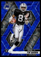 2025 Panini Mosaic Blue Scope Tim Brown Oakland Raiders #139 Prizm