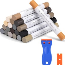M&ouml;belreparatur Wachsmalstifte mit 20 Farben Holz Reparaturset f&uuml;r Kratzer