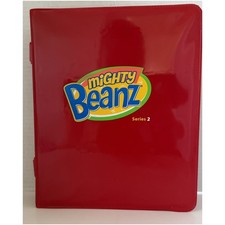 Moose Mighty Beanz 2010 Series 2 Red Carrying Case Binder Lot 33 Fireman Police