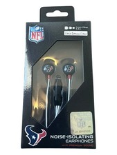 IHIP New Licensed NFL NOISE ISOLATING EARPHONES Houston Texans