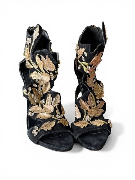 Women Giuseppe Zanotti Heels Black Suede 40