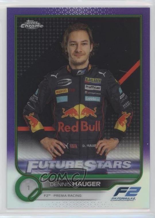 2022 Topps Chrome Formula 1 Purple & Green Refractor Dennis Hauger #77 0v2h