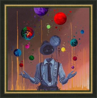 NEW KRE8 ''Illusion of Reality'' Hand-Embellished Canvas Signed-COA