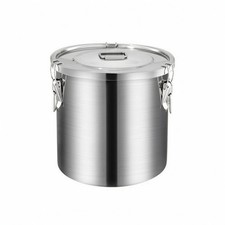 Metal Storage Container Sturdy Food-Grade Stainless Steel Rice Container