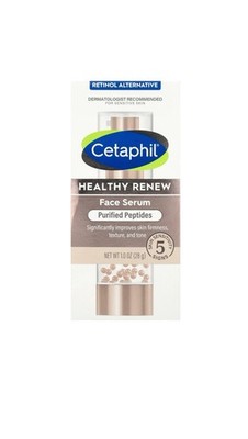 Cetaphil HEALTHY RENEW Face Serum Purified Peptides - Retinol Alternative 1.0 Oz