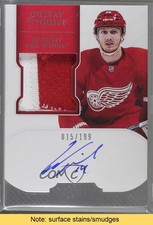 2011-12 Panini Dominion Rookie 15/199 Gustav Nyquist #145 Patch Auto READ l7u