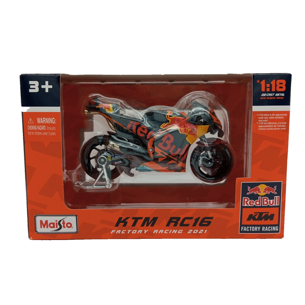 Maisto 1:18 Ktm RC16 #33 Factory Racing 2021 Brad Binder Motogp #34059 *Neu&Ovp*-image