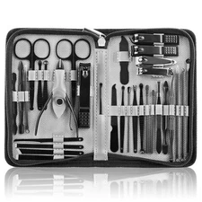 Manicure Set 32pcs Professional Nail Clippers Kit Pedicure Care... 