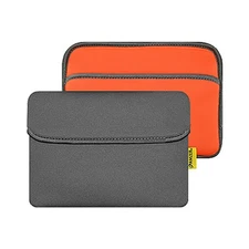 AMZER 8inch Reversible Neoprene Horizontal Sleeve Pocket Slate Grey/Burnt Orange
