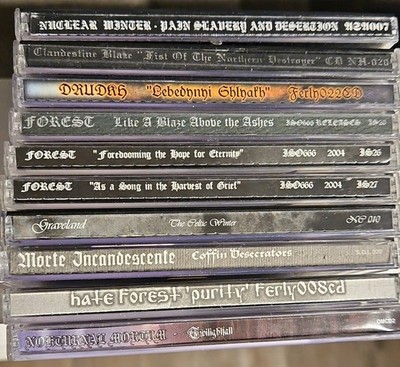 Black Metal 10 CD Lot. Nokturnal Mortum- Graveland- Drudkh- Hate Forest  RARE 