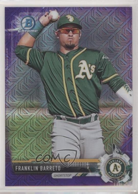 2017 Bowman Mega Box Purple Refractor 242/250 Franklin Barreto Rookie RC i2k