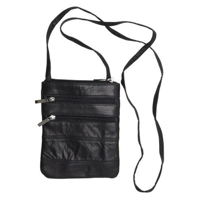 Wilsons Leather, Umhängetasche, Damen, Schwarz, Einfarbig, 18, 2, 20 cm #G7M