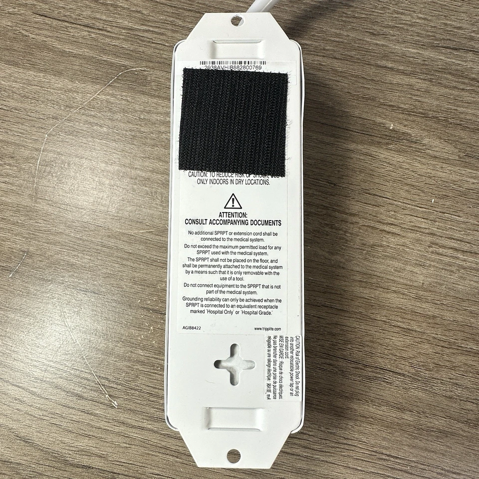 Tripp Lite Hospital Grade Medical Power Strip 4 Outlet White UL1363A PS-402-HG - Image 3 of 3