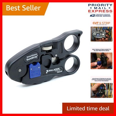 Versatile All-in-One UTP/COAX Cable Stripper & Cutter - Lightweight & Durable